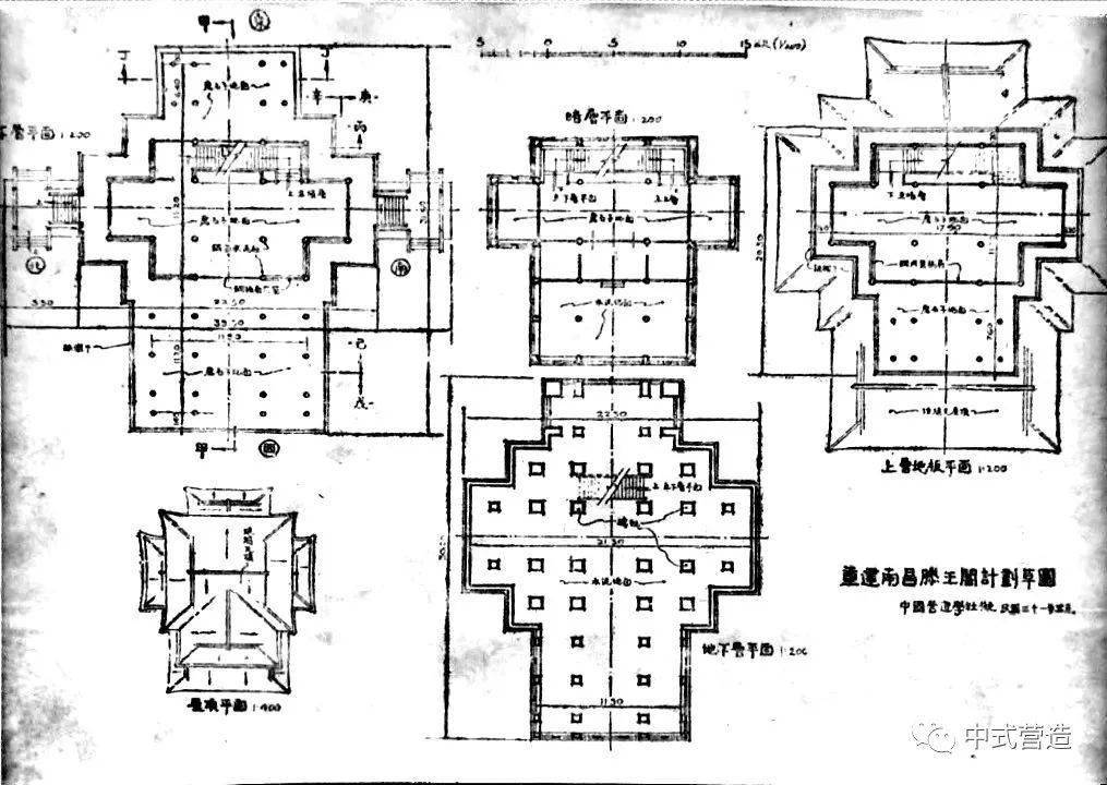 滕王阁设计图纸图片