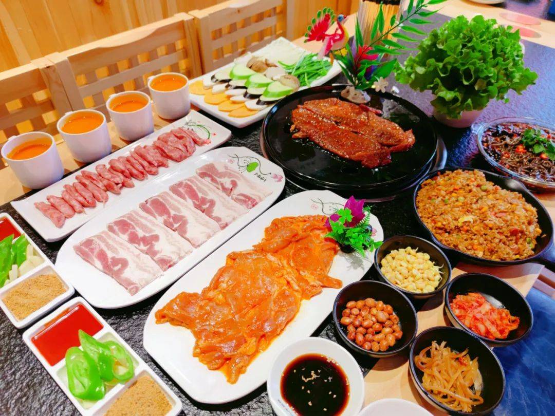 99元享门市价298元烤肉套餐招牌火焰牛排秘制五花肉圣保罗鸡腿肉