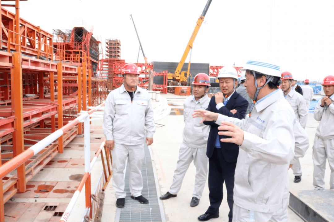 一航局党委书记,董事长王洪涛到厦门第二东通道a3标项目部调研指导