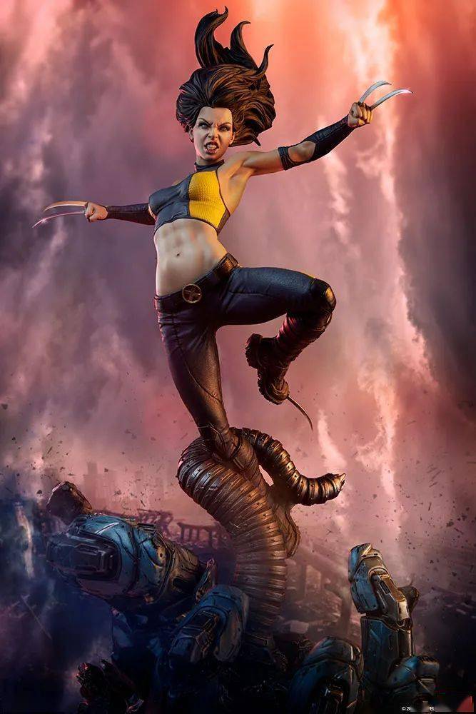 新品预定~ sideshow 300675 25寸 x-man/x战警 女金刚狼 x-23 pf雕像