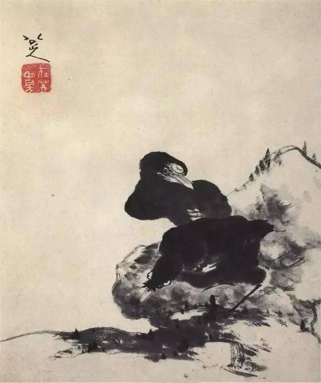 在上节所举山人《莲房小鸟图》中,山人又有"壬申之七月既望涉事"之