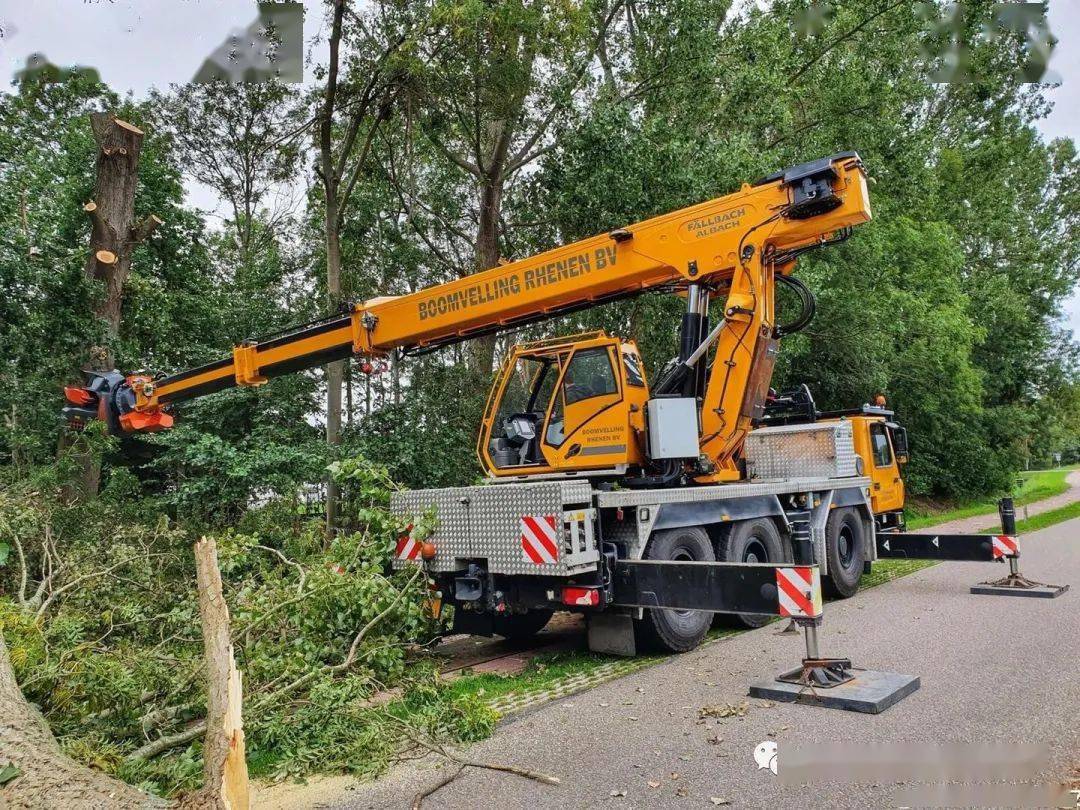 从此不再"伐木累",格鲁夫 gmk3050 改装的城市林业机械_吊车