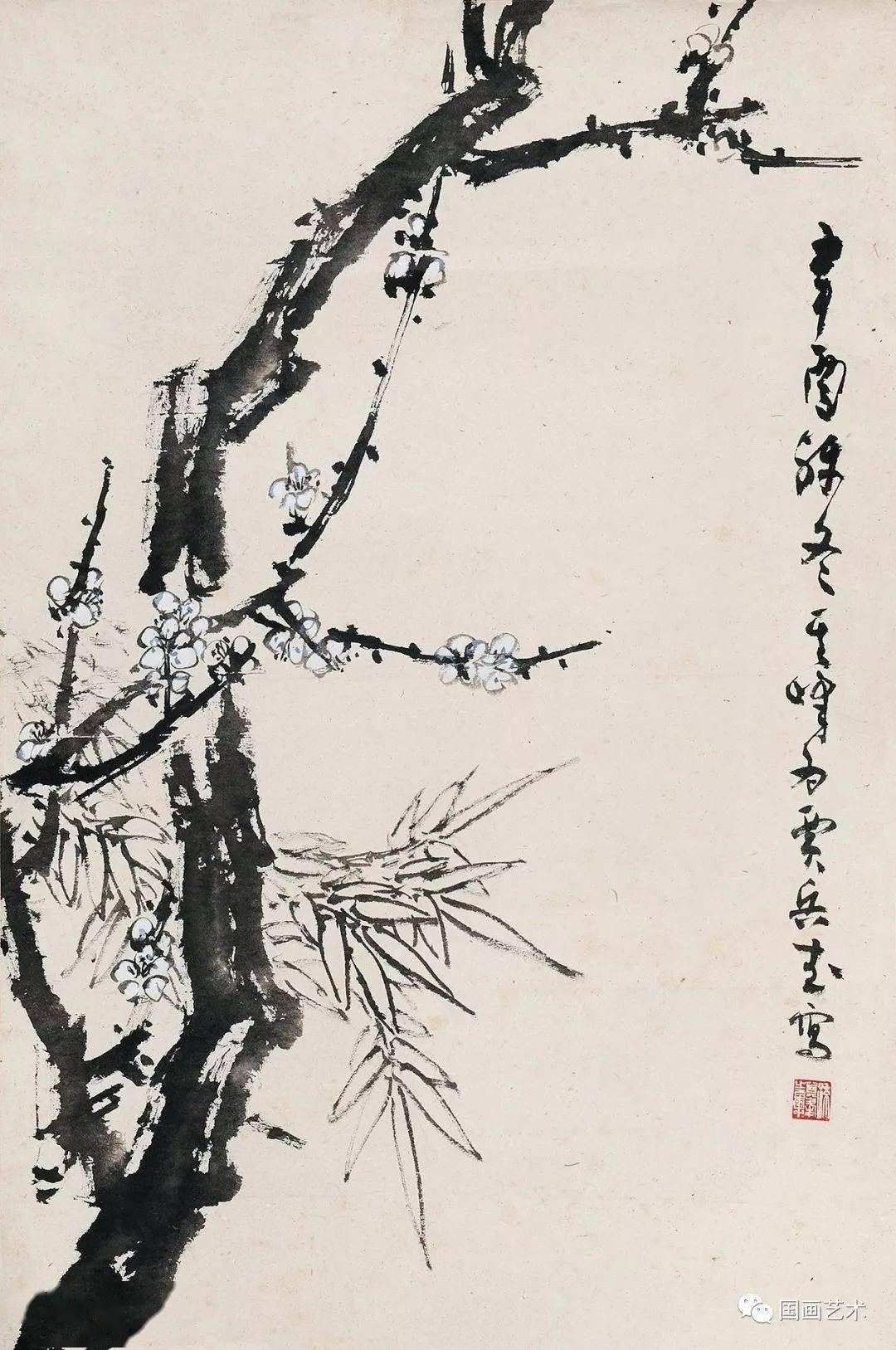 孙其峰笔下的梅花小鸟灵动可爱