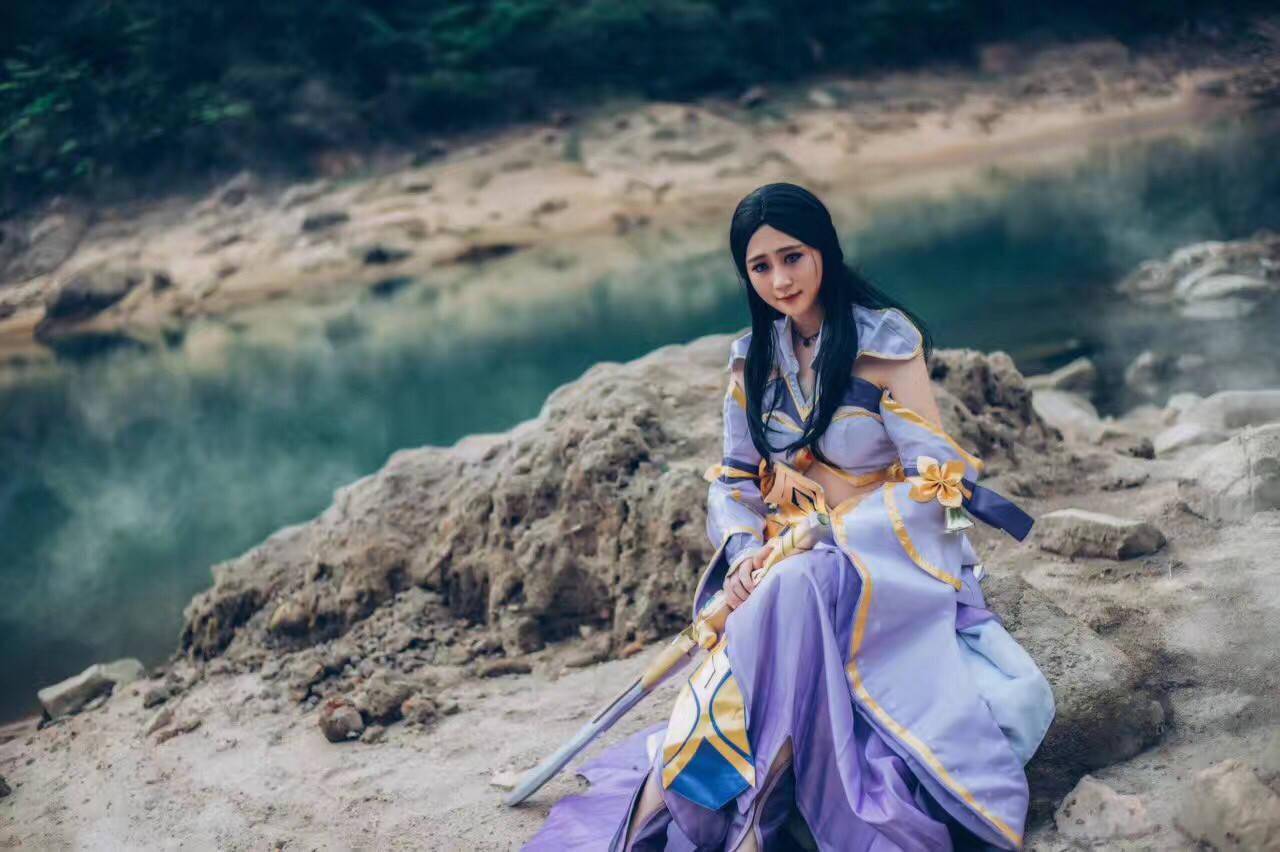 王者荣耀露娜皮肤紫霞仙子cosplay