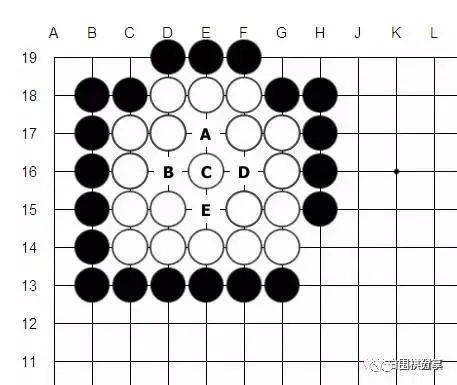 围棋入门知识死活棋形6种半死不活形梅花五