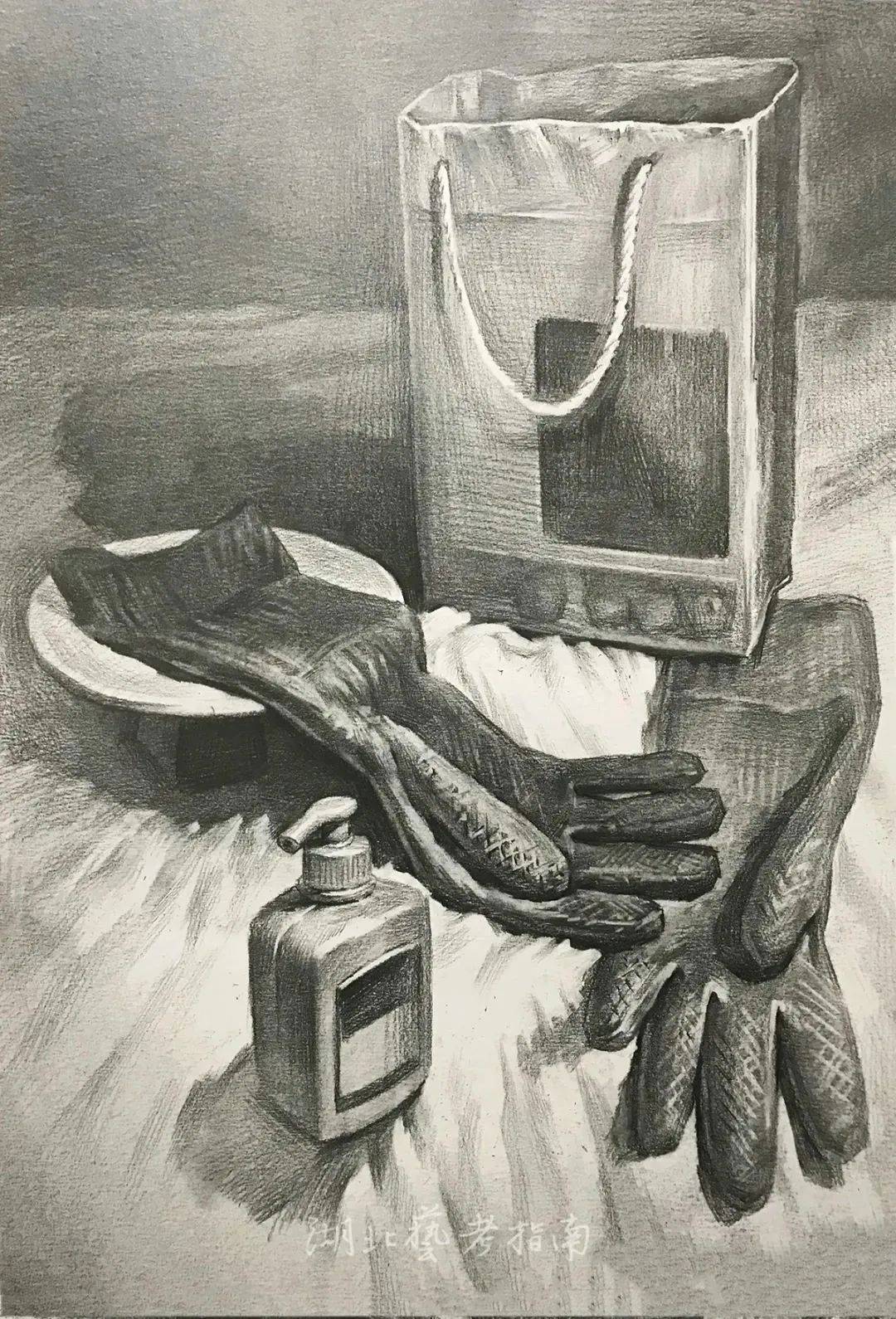 2021年湖北省美术统考考题及示范画素描