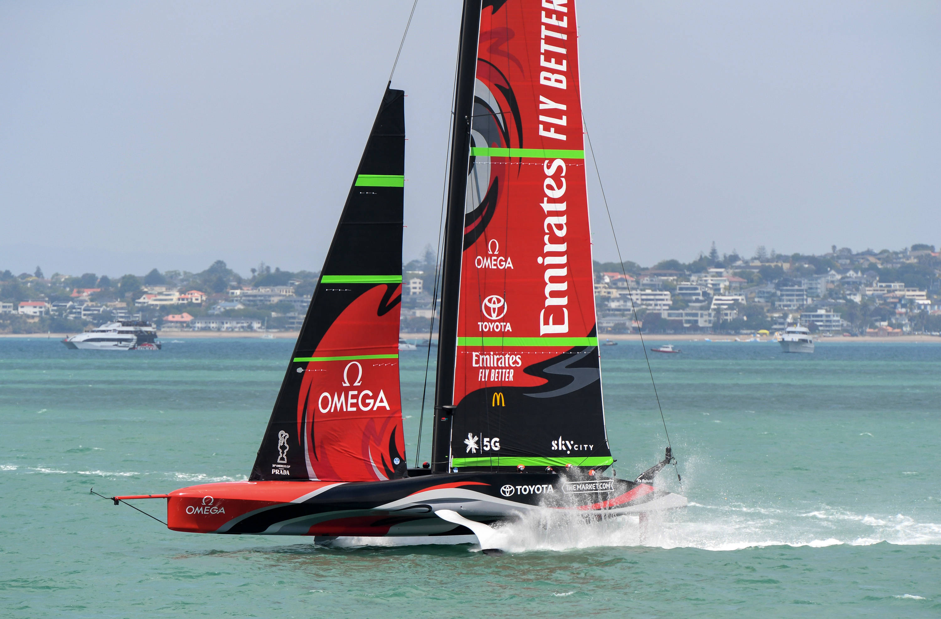 帆船美洲杯奥克兰站第二日赛况