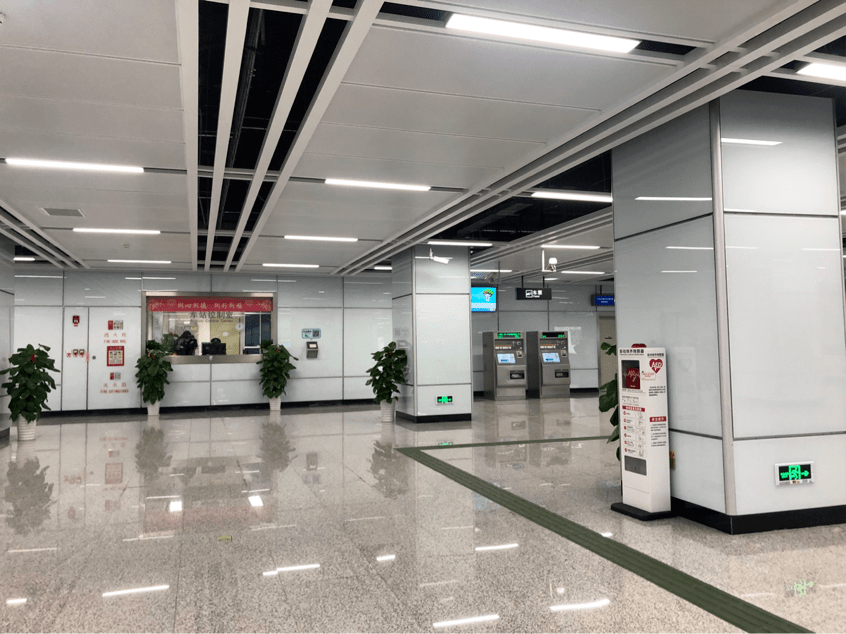 陈家祠地铁站已配置救命神器aed就在f口这个位置
