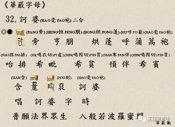 华严四十二字母略释之六(31-36字母)