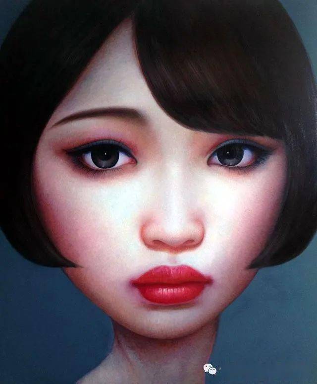 青年艺术家张向明油画中的北京女孩