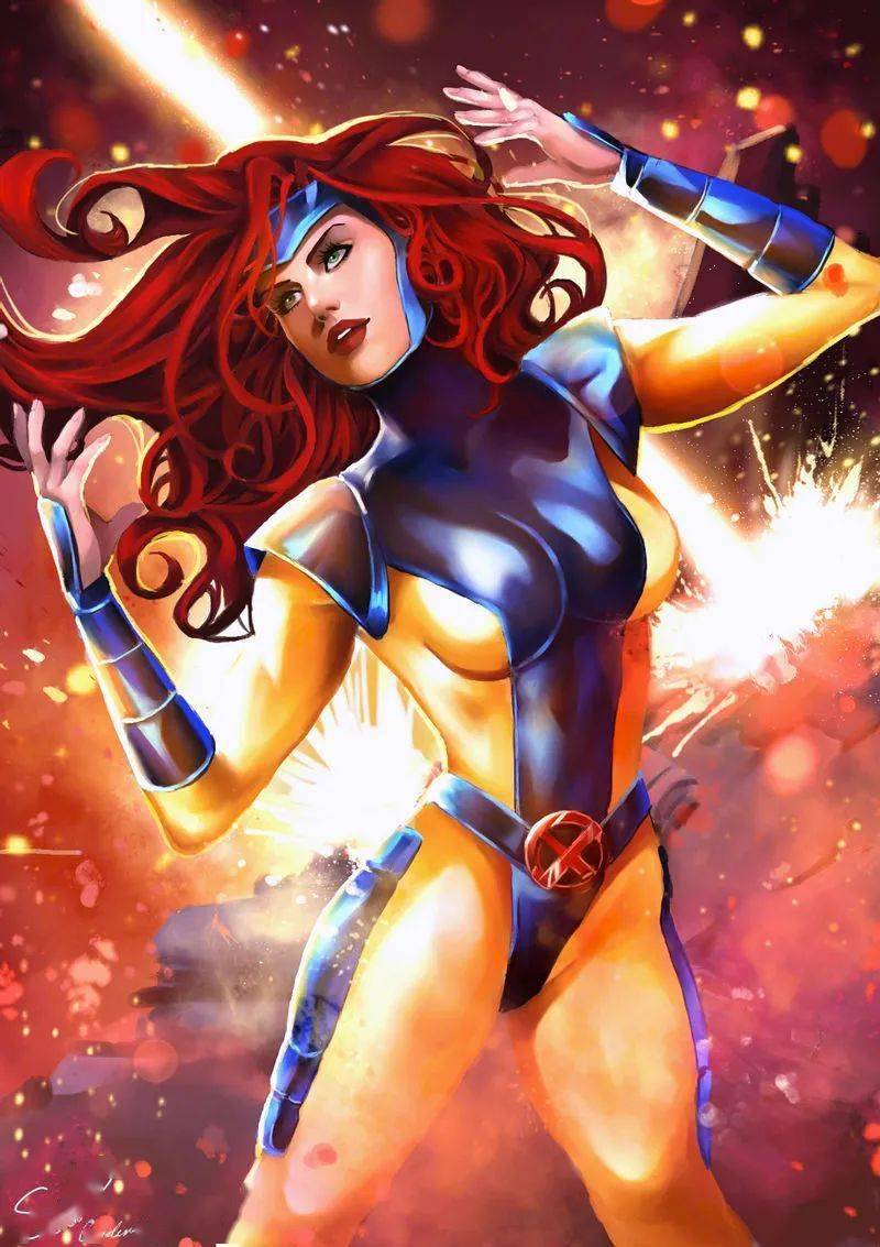 美漫美图赏热情如火可盐可甜红黑配色的宇宙大能凤凰女特辑