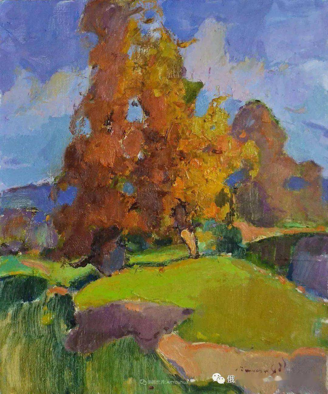 冷暖色彩的碰撞~ 乌克兰印象派画家亚历山大·尚多风景绘画作品欣赏