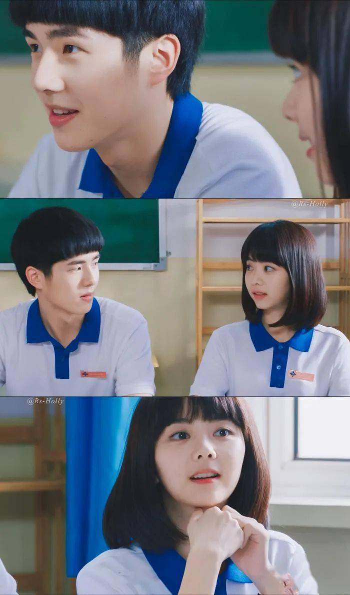 《最好的我们》中的耿耿,剪着齐耳短发的谭松韵也是让不少人"耿耿于怀