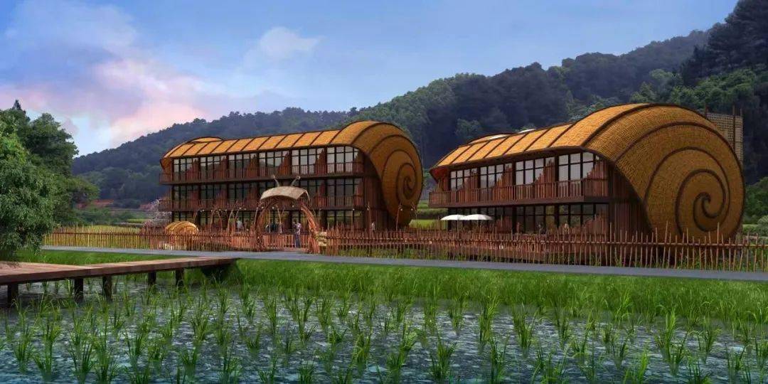 揭秘信宜镇隆十里村将建田螺民宿效果图曝光