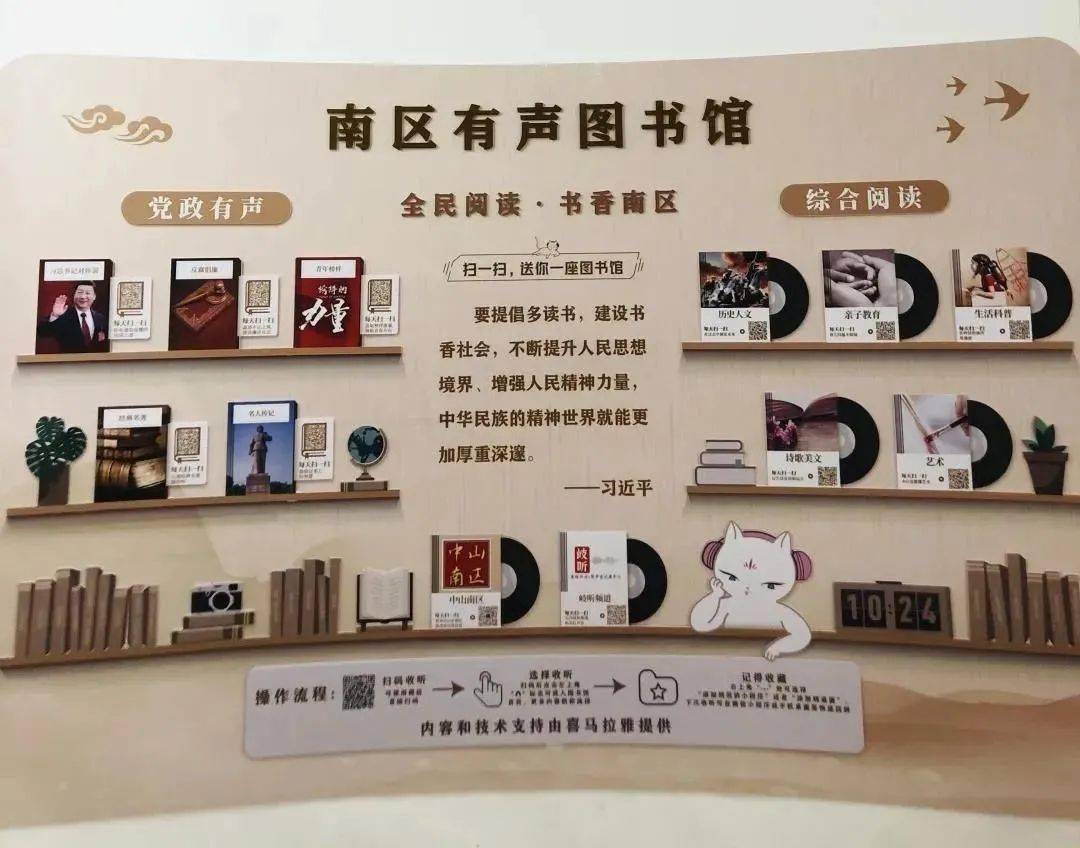 快捷地使读者不受时间和场所限制"有声阅读"打造有声图书馆南区图书馆