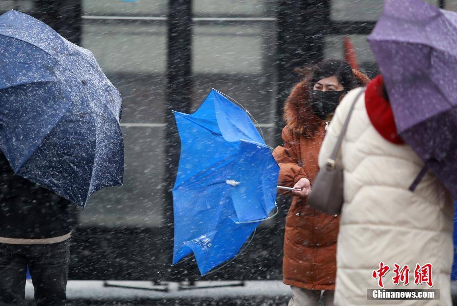 北京遭遇大风降温天气