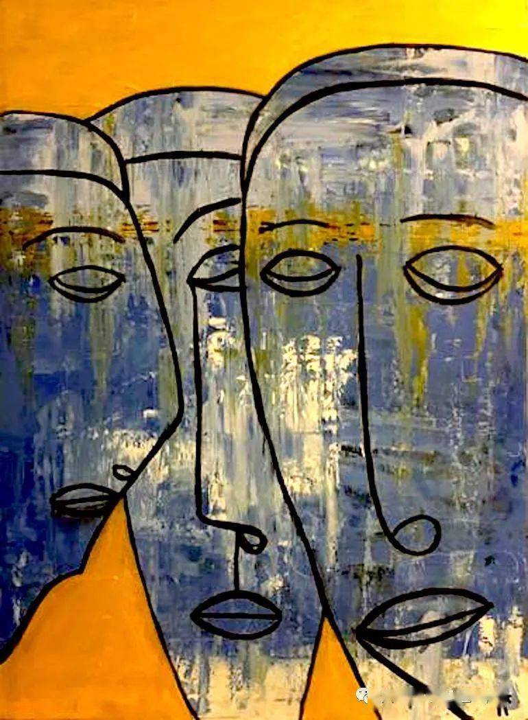 心理学艺术治疗师画作新表现主义画家danilvasiliev作品