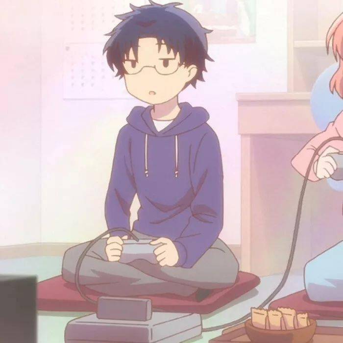 情头丨情侣头像_低头