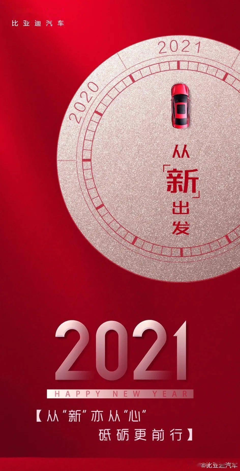 2021年的第一张海报,谁家更有创意_祝福