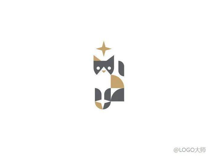 猫元素创意logo设计欣赏