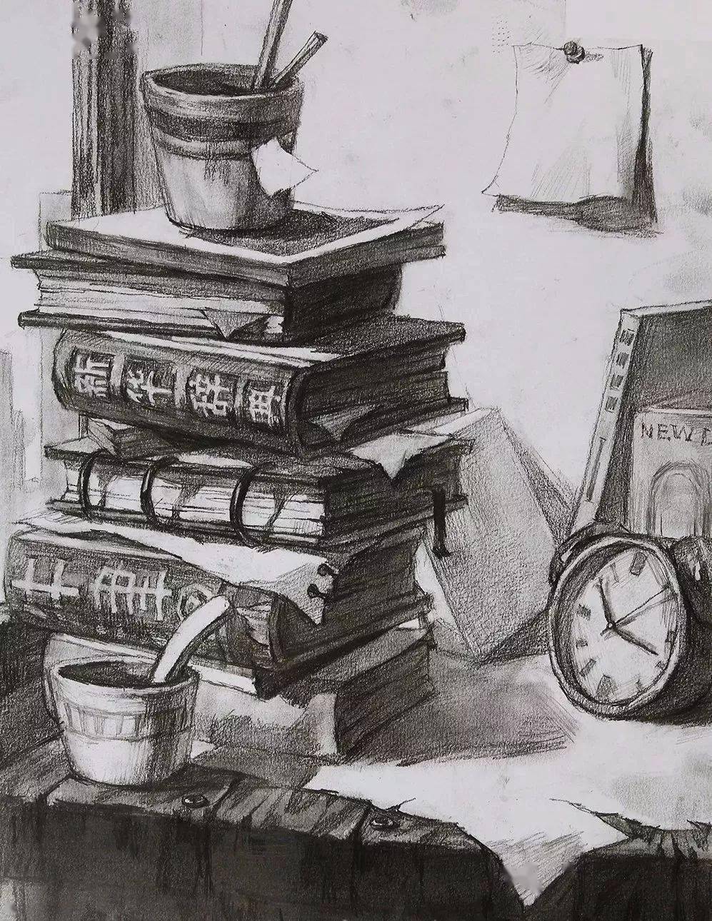 超详细的校考设计素描教程!