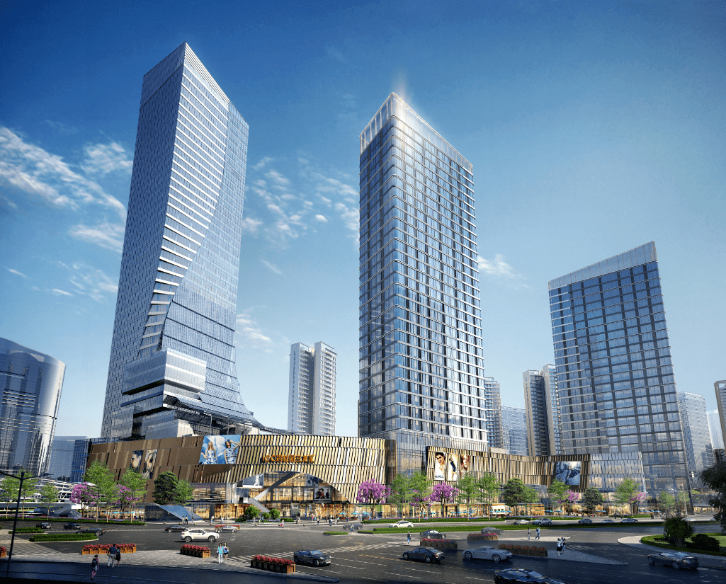 今天三龙汇万达广场进驻这里有了城市新封面
