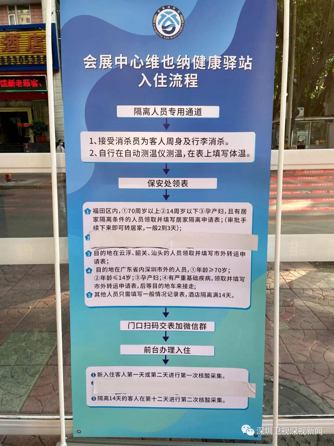 香蜜湖维也纳会展中心健康驿站自2020年12月2日启用以来,驿站工作人员