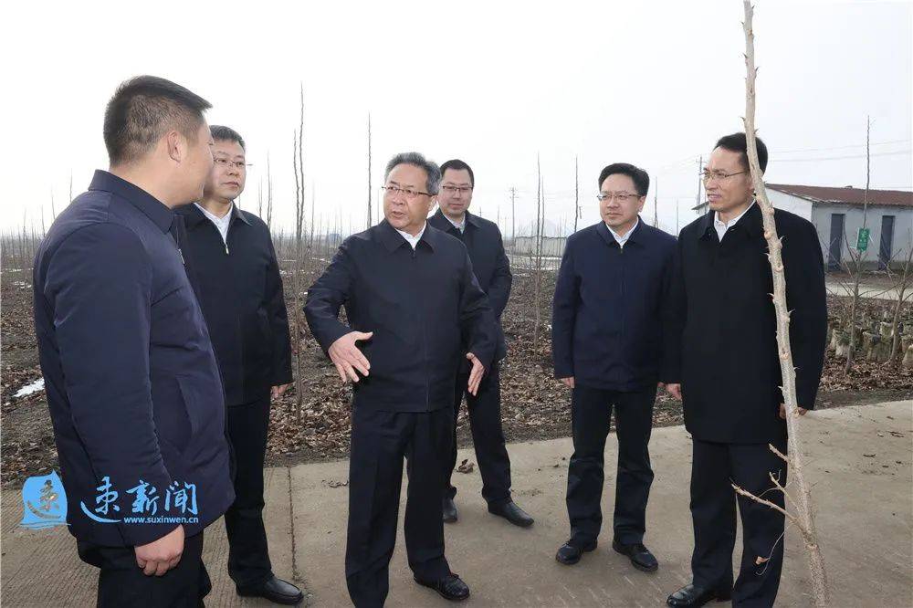 市委书记王昊,市委副书记,代市长陈忠伟到泗洪县上塘镇垫湖村调研春到