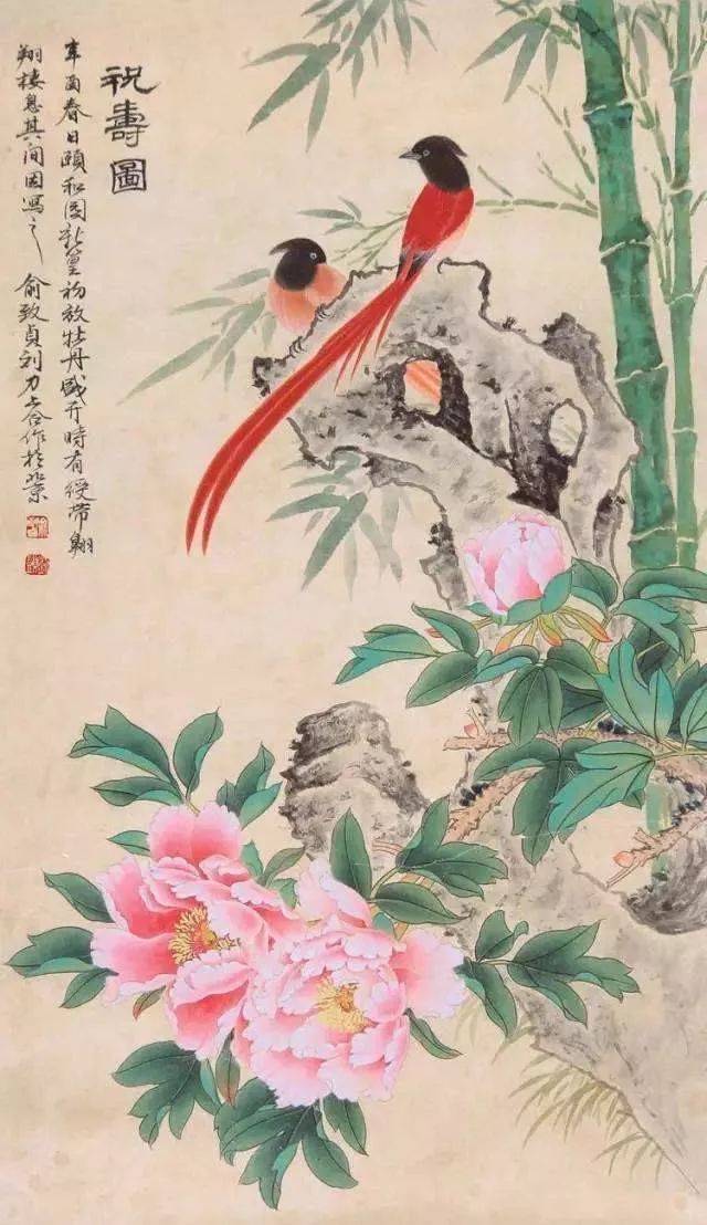 俞致贞被誉为当代工笔花鸟女状元