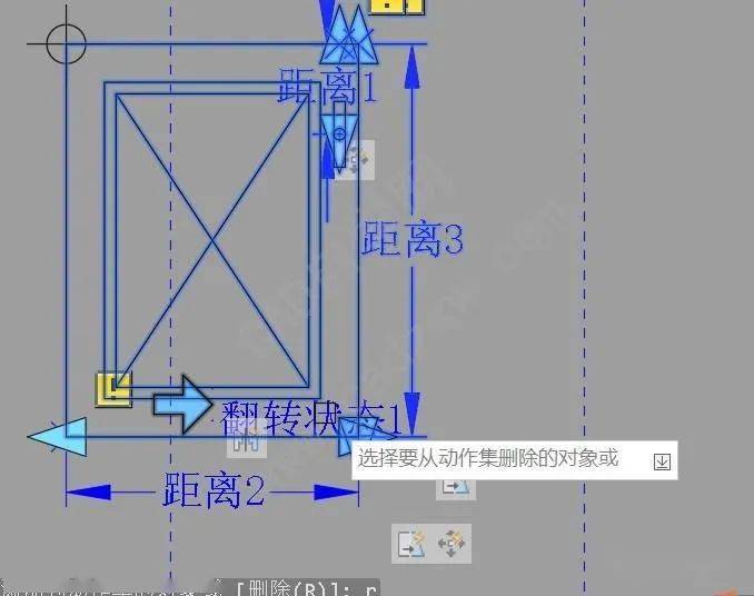 看似簡單,實際坑位很多的cad門板動態塊製作教程_參數