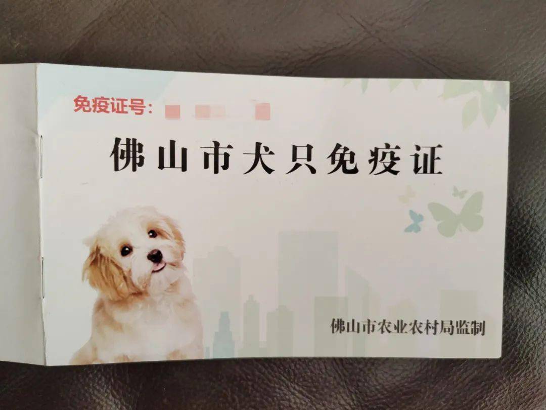 (犬只免疫证)