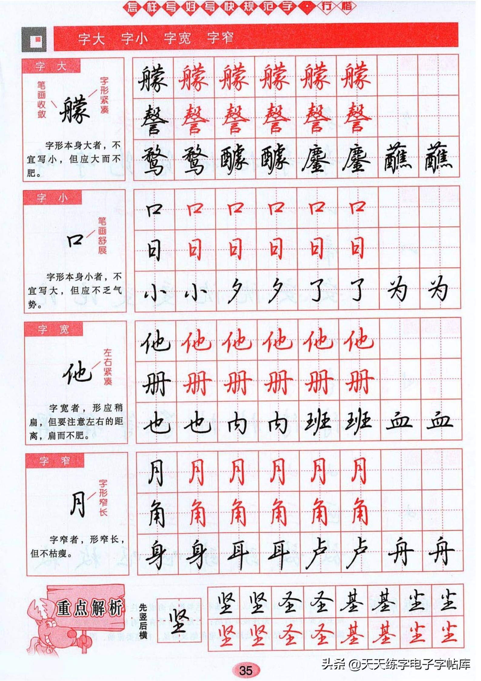 想学行书的好好看看硬笔行楷书写技巧很全面干货满满收藏贴