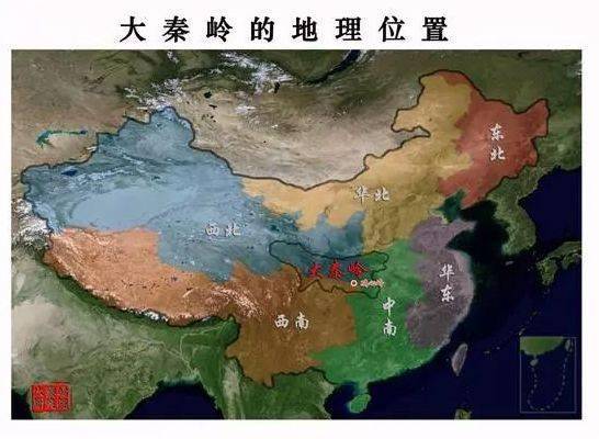 秦岭地图位置图片