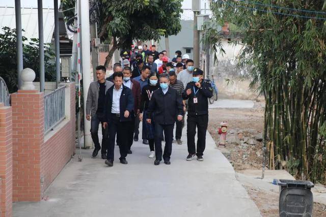 南沙区委领导到万顷沙镇督导检查拆违治水工作