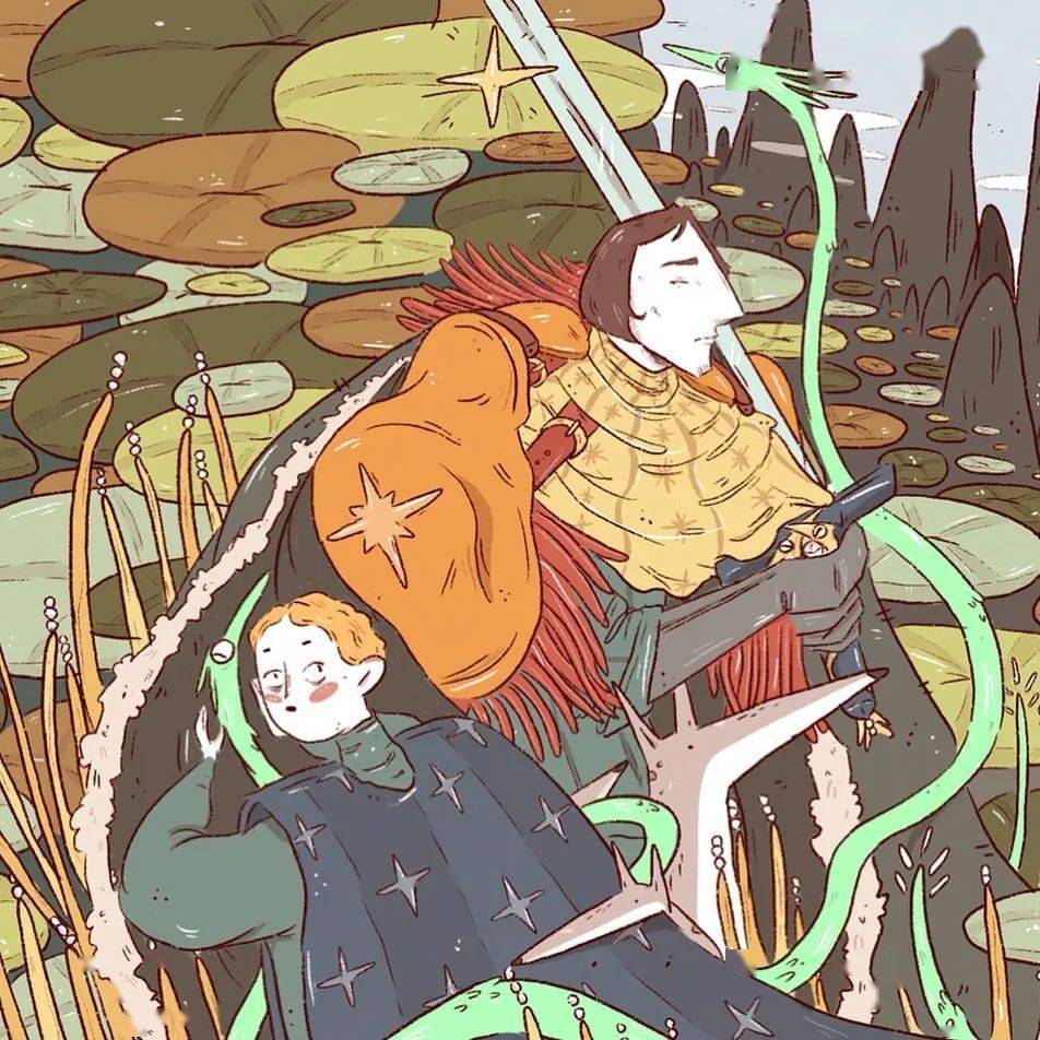 荞头插画分享第238期芬兰插画师2d动画师kaisaranta