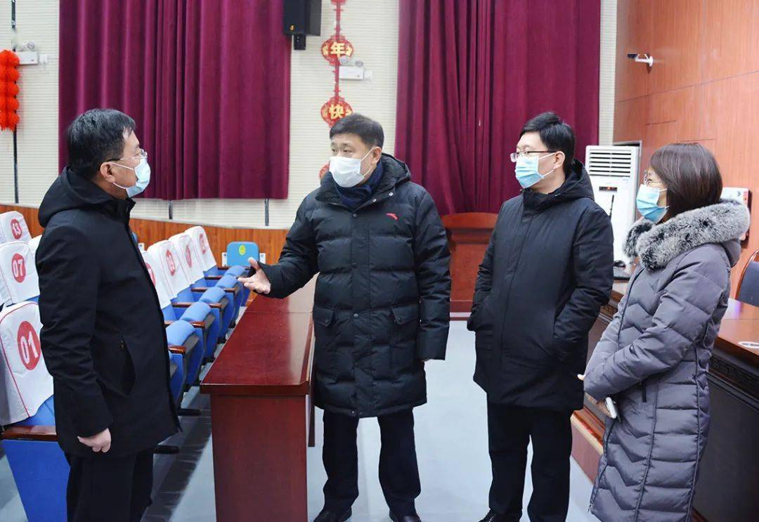 【时政新闻】戴树胜 杨猛对我县基层和学校疫情防控工作进行实地调研