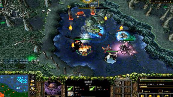 dota职业比赛pis教你一级打肉山