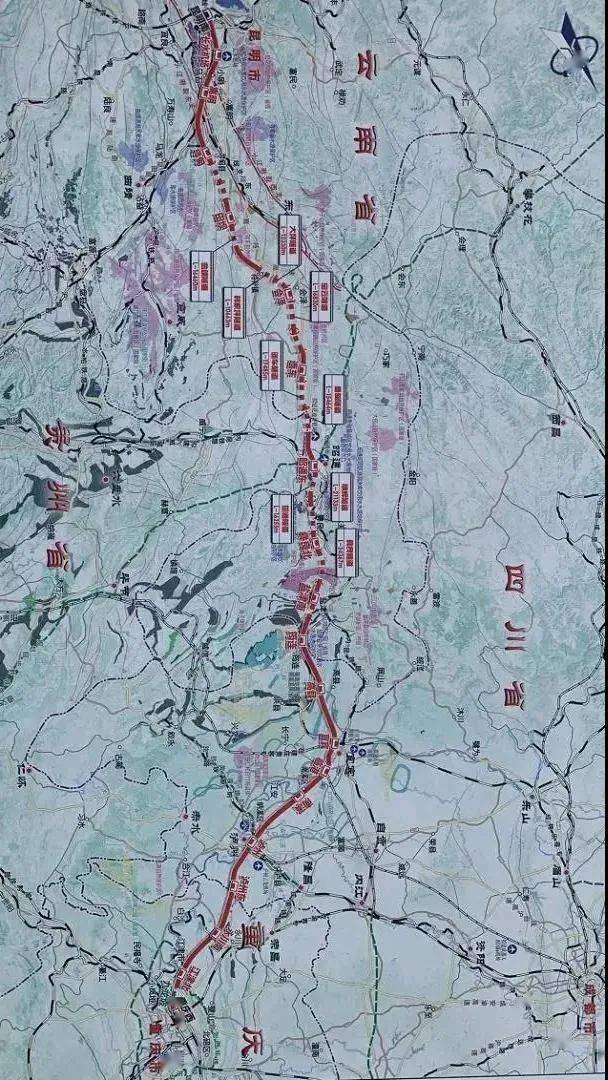 渝昆高铁泸州段线路图图片