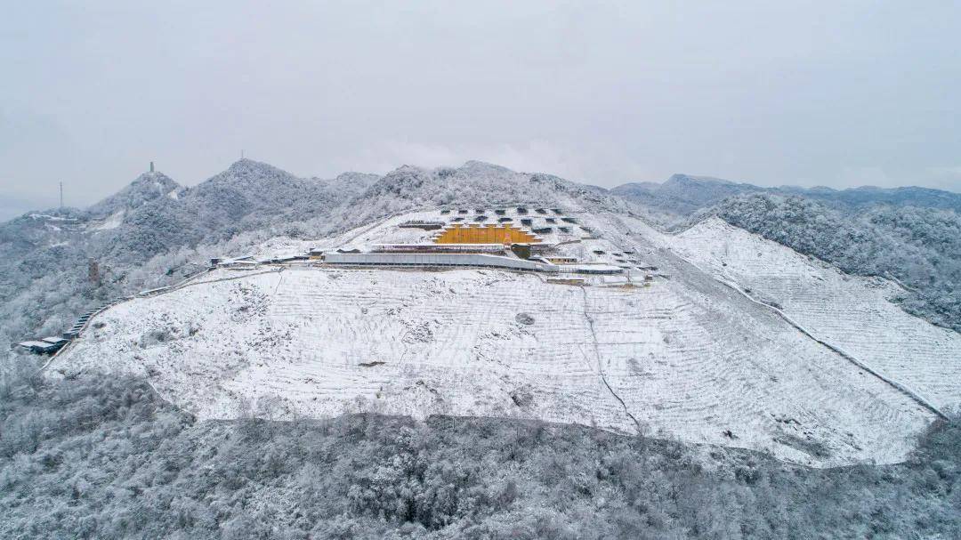 九皇山雪景图片图片
