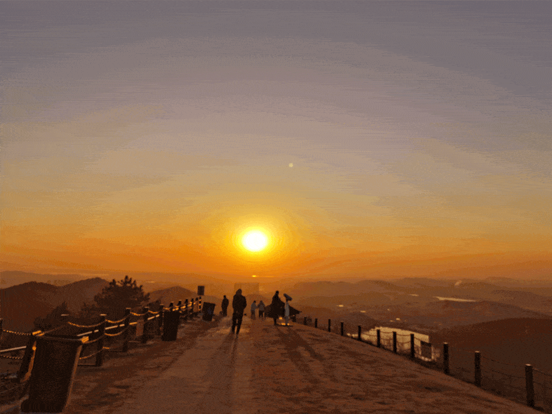 八分山~ 你值得走向那片温柔的落幕_太阳