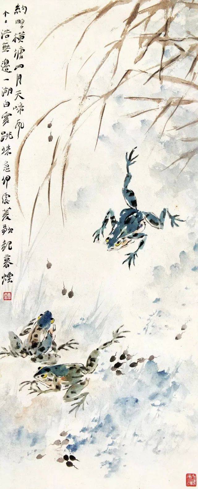 十大名家画青蛙,听取蛙声一片