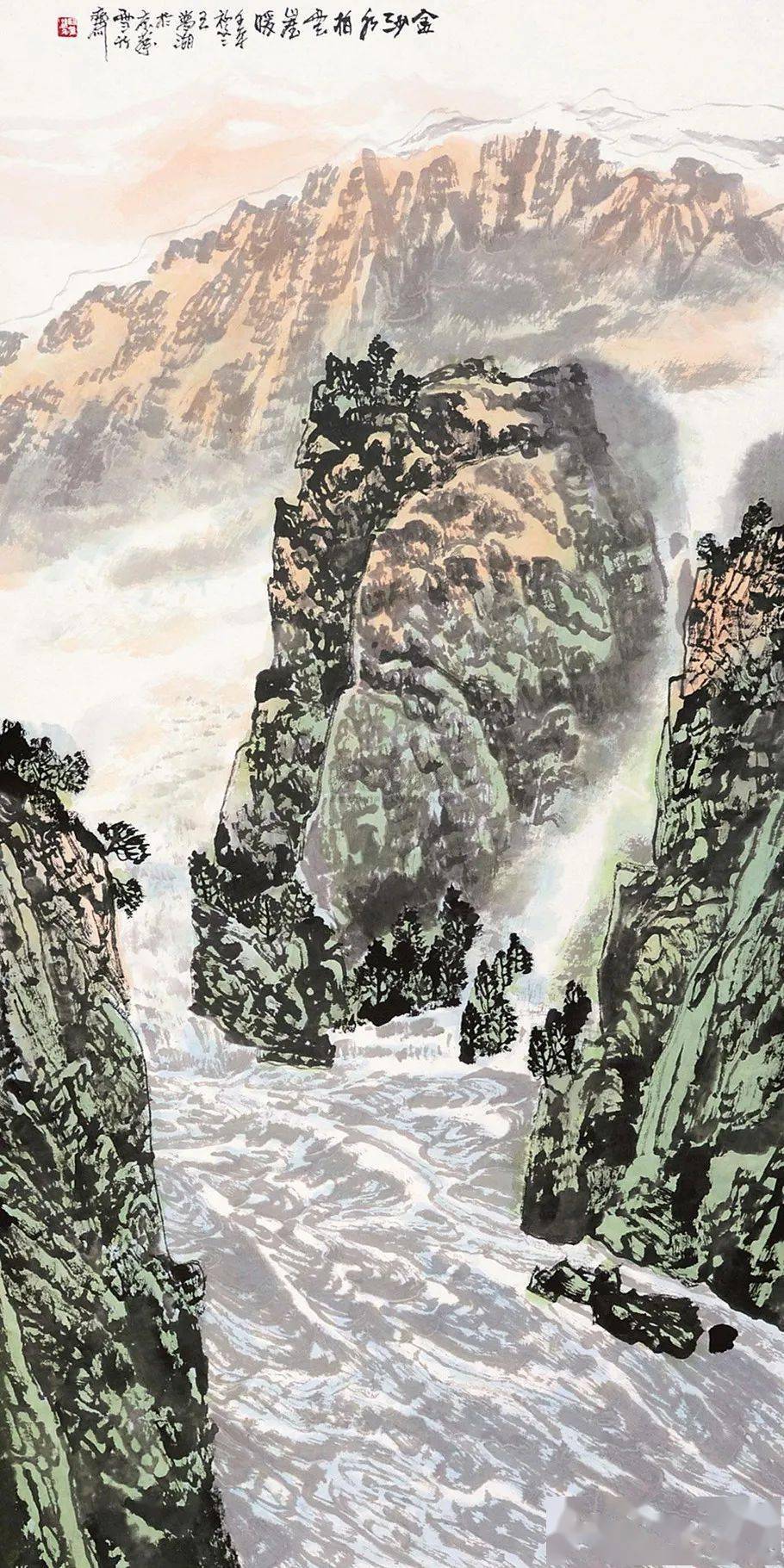 王梦湖写意山水画|独与天地精神相往来