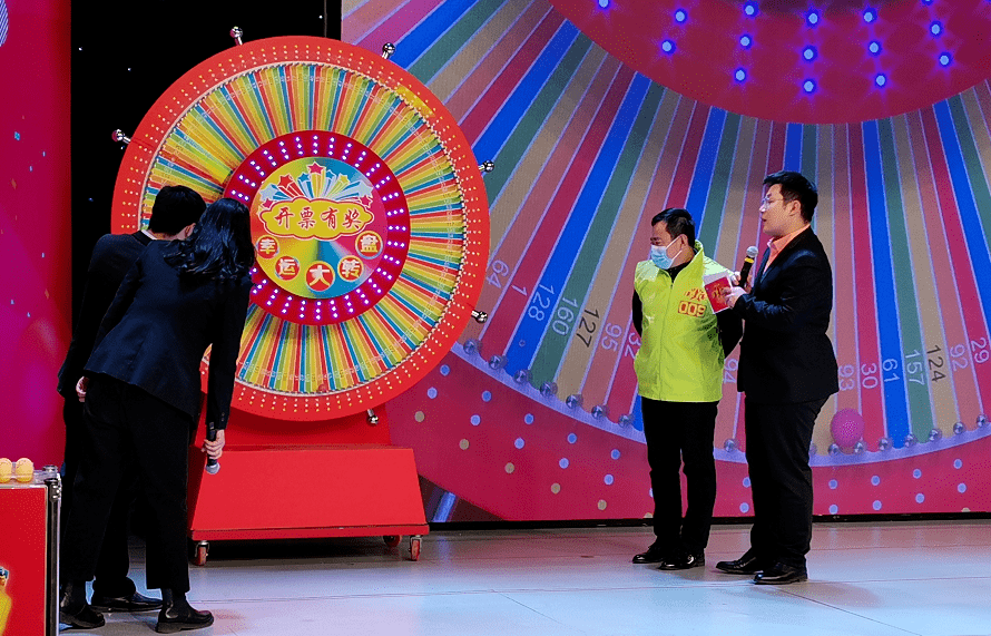 产生幸运奖18名,三等奖3名,二等奖2名;通过转动幸运大转盘的方式,摇出