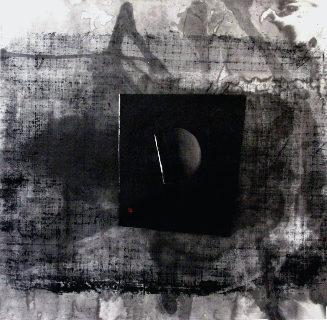 《擎天》尺寸|170x200cm年代|2005作者|杭法基作品名称|《抽象水墨》