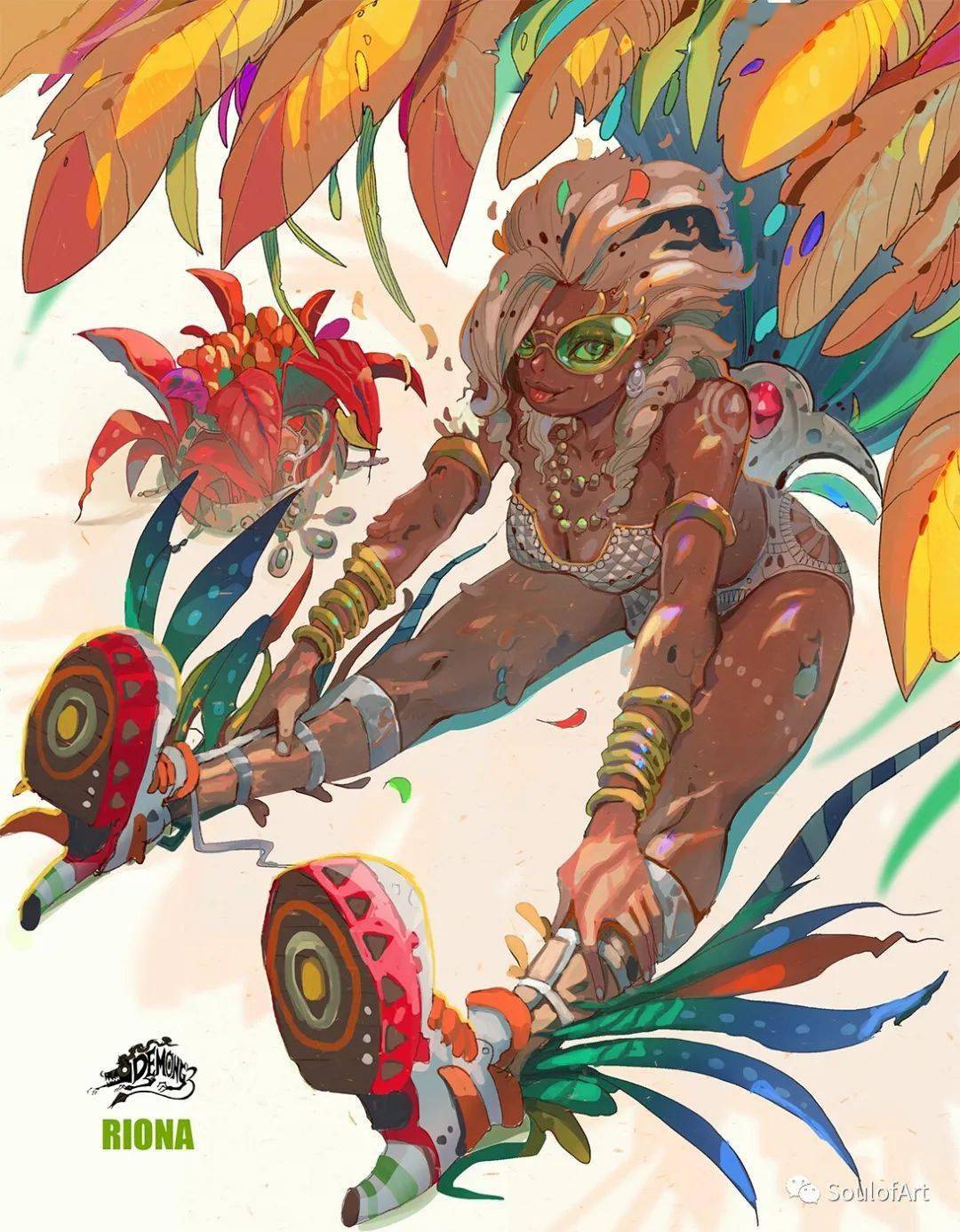 高人胆大为所欲为的泰风插画大透视就要这么玩