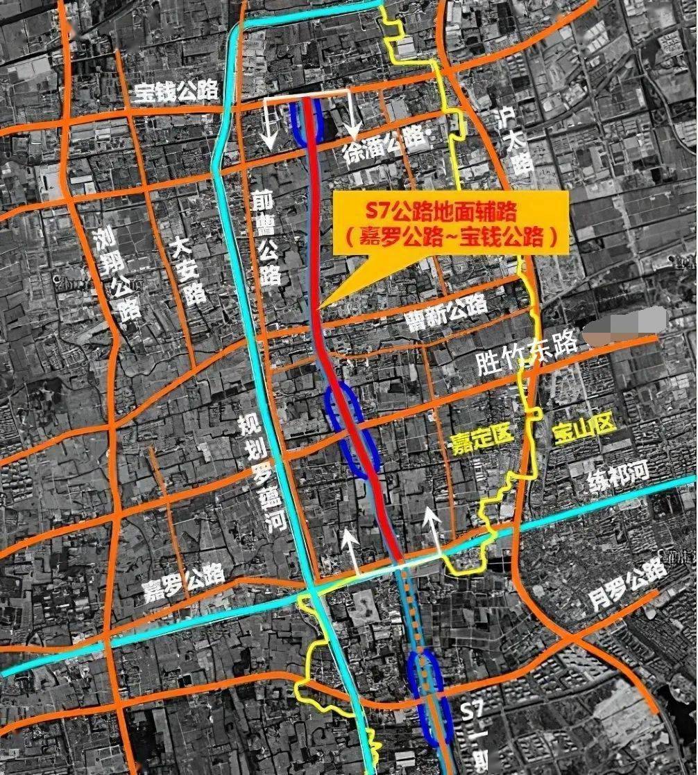 s7沪崇高速二期新进展地面配套道路曹罗路全面启动施工