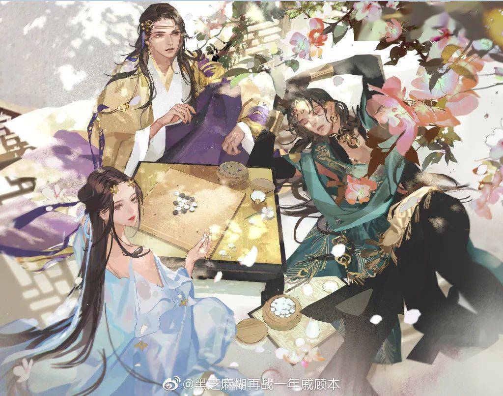 川美国画专业毕业!自由插画师——黑芝麻糊