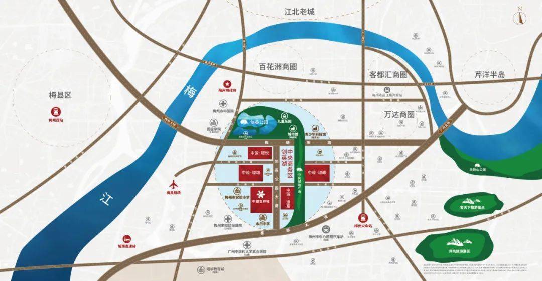 中骏世界城入驻剑英湖cbd,梅州首座全自持运营综合体!