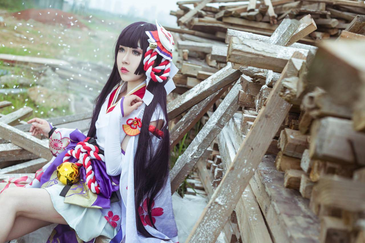 【阴阳师雪女】残雪cosplay