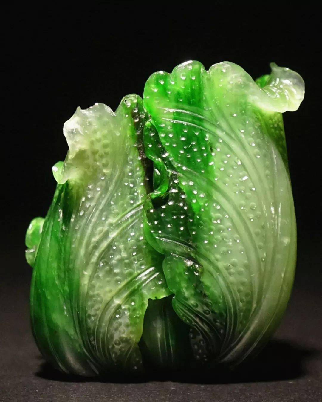 碧玉白菜摆件